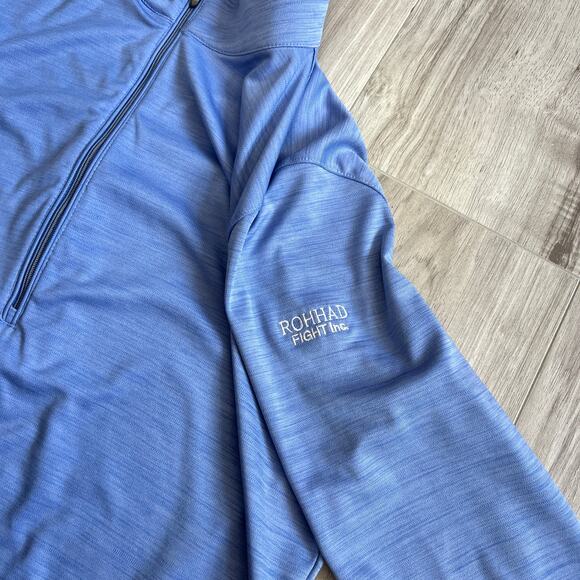 Greg Norman Mens Extra Large Blue 1/4 Zip Pullover Long Sleeve Golf - Picture 6 of 9